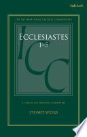 Ecclesiastes 15 1st Edition Stuart Weeks