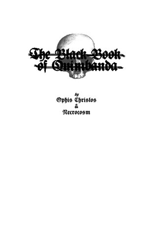 The Black Book Of Quimbanda Ophis Christos Necrocosm O V S
