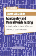 Cram Session In Goniometry And Manual Muscle Testing 2nd Edition Lynn Van Ost