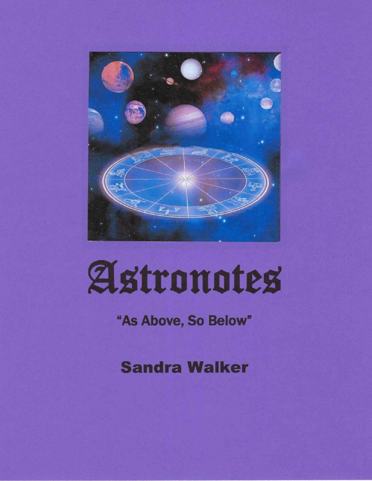 Astronotes Sandra Walker
