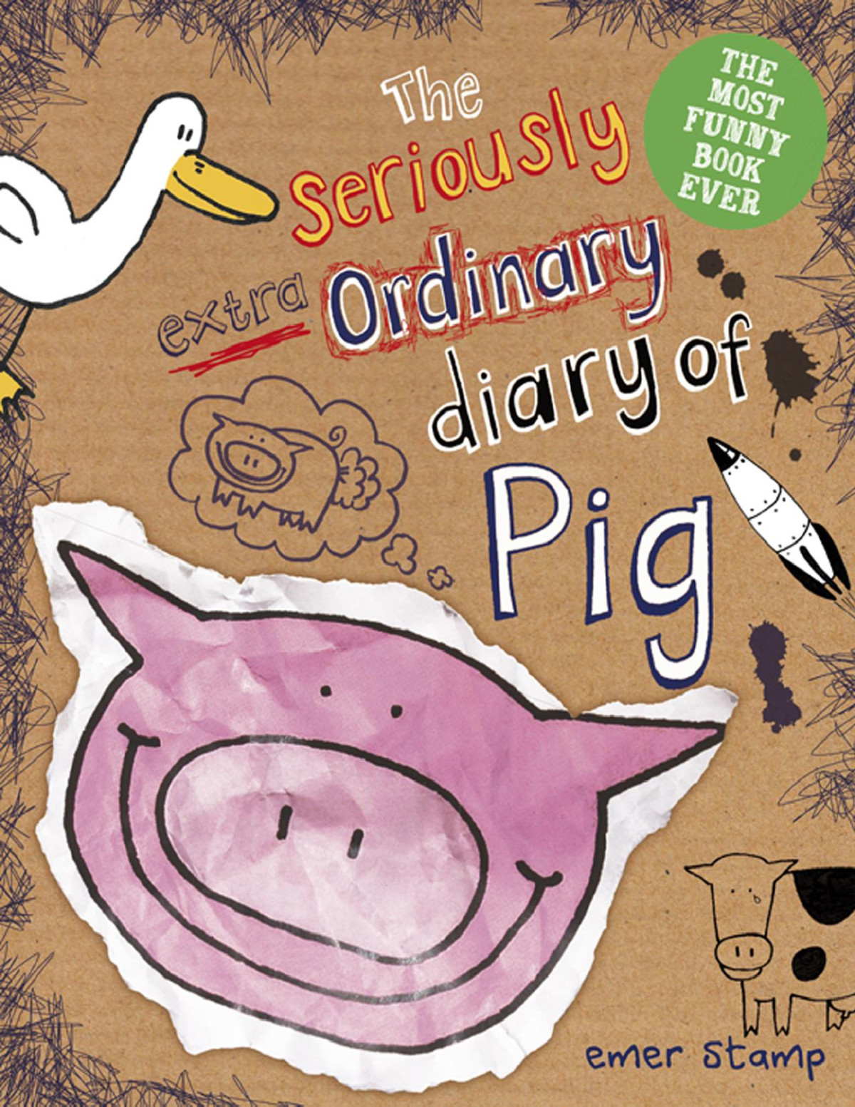 The Seriously Extraordinary Diary Of Pig Emer Stamp