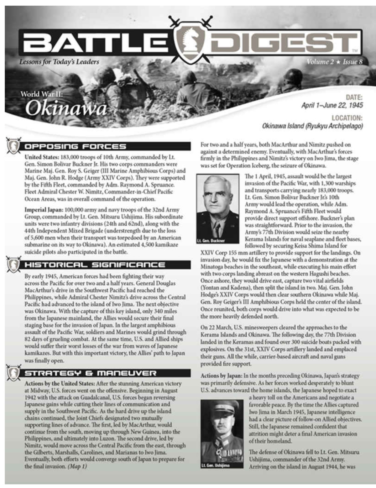 Battle Digest Okinawa Christopher J Petty