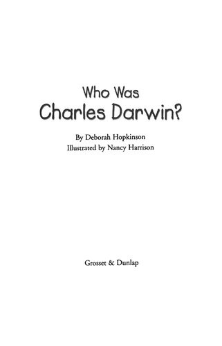 Who Was Charles Darwin Deborah Hopkinson
