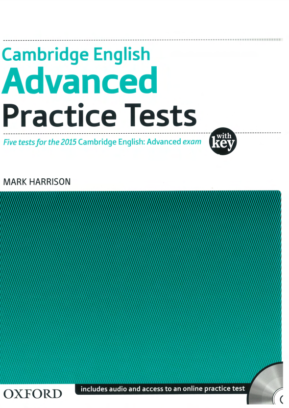 Cambridge English Advanced Practice Test With Key Exam Pack 3rd Edition Mark Harrison