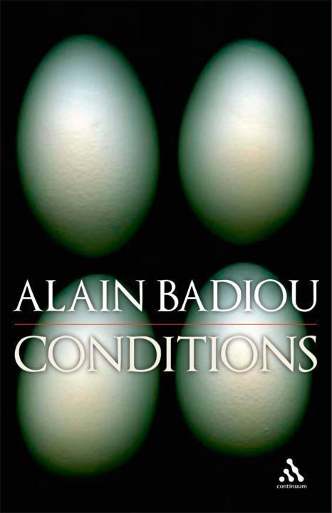 Conditions Alain Badiou