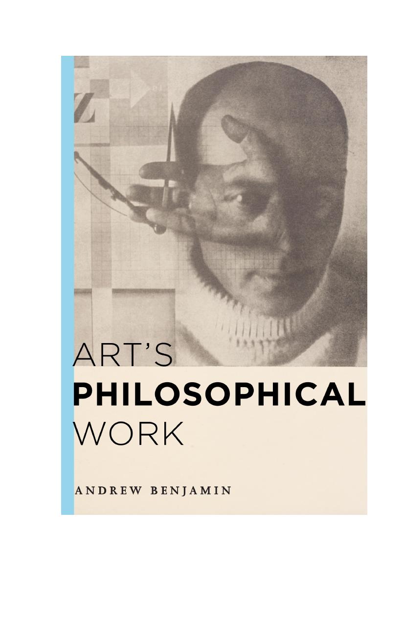 Arts Philosophical Work 1st Andrew Benjamin