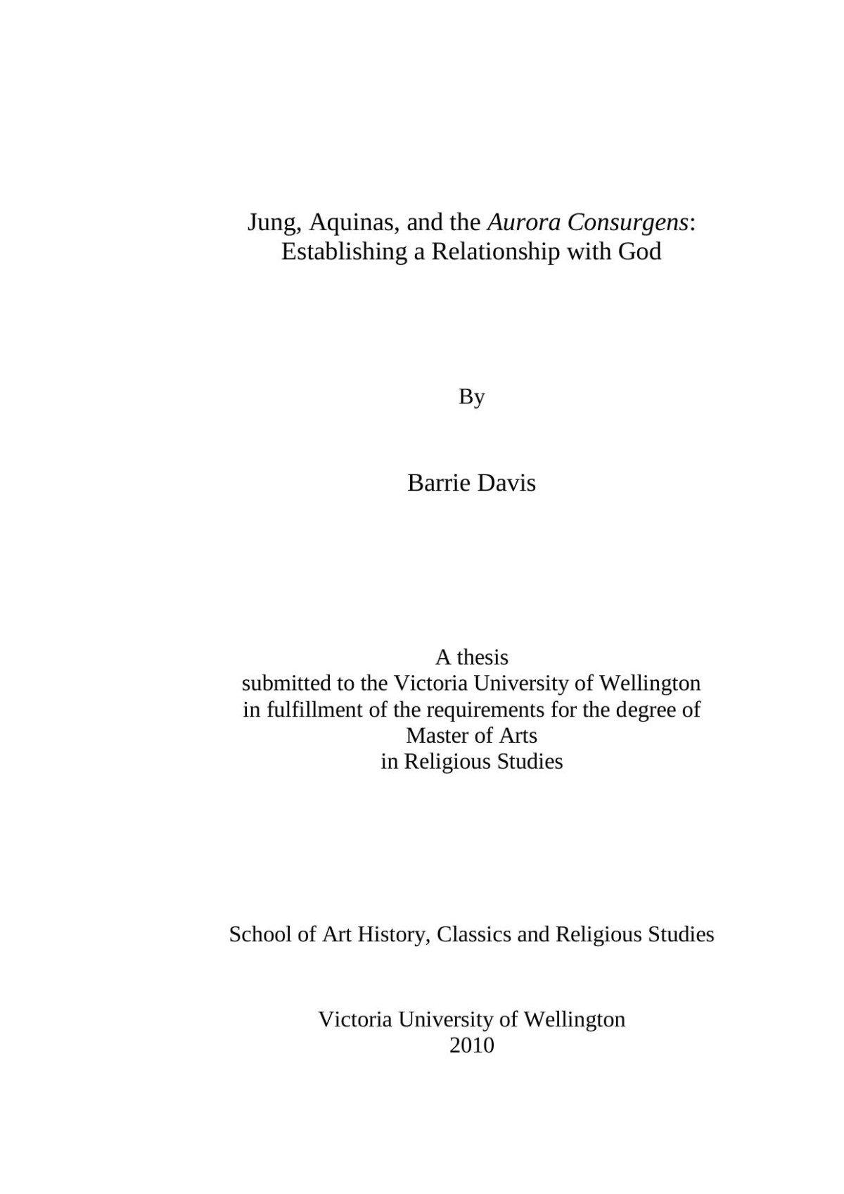 Jung Alchemy And The Aurora Consurgens Barrie Davis