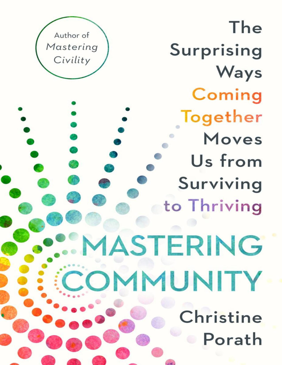 Mastering Community The Surprising Ways Coming Together Moves Us From Surviving To Thriving Christine Porath