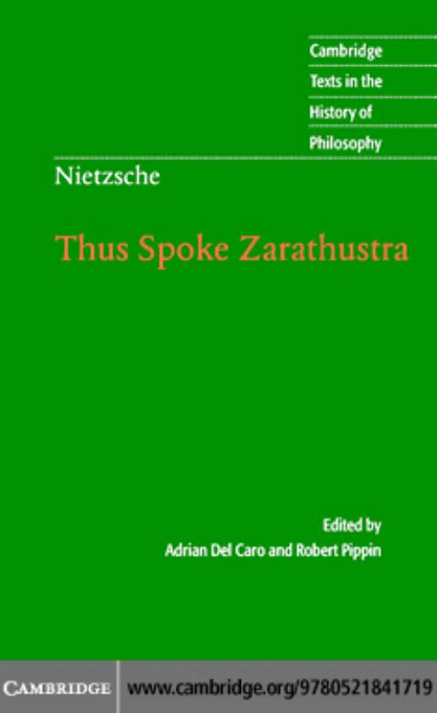 Thus Spoke Zarathustra A Book For All And None Friedrich Nietzsche