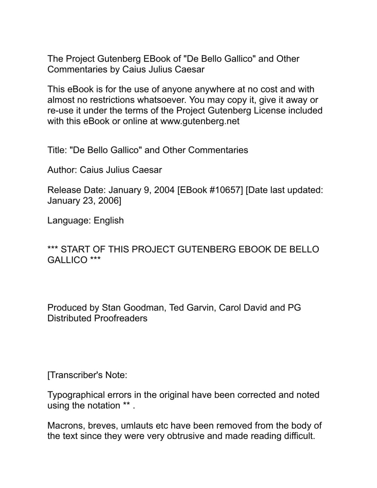 De Bello Gallico And Other Commentaries The World At War Gaius Julius Caesar