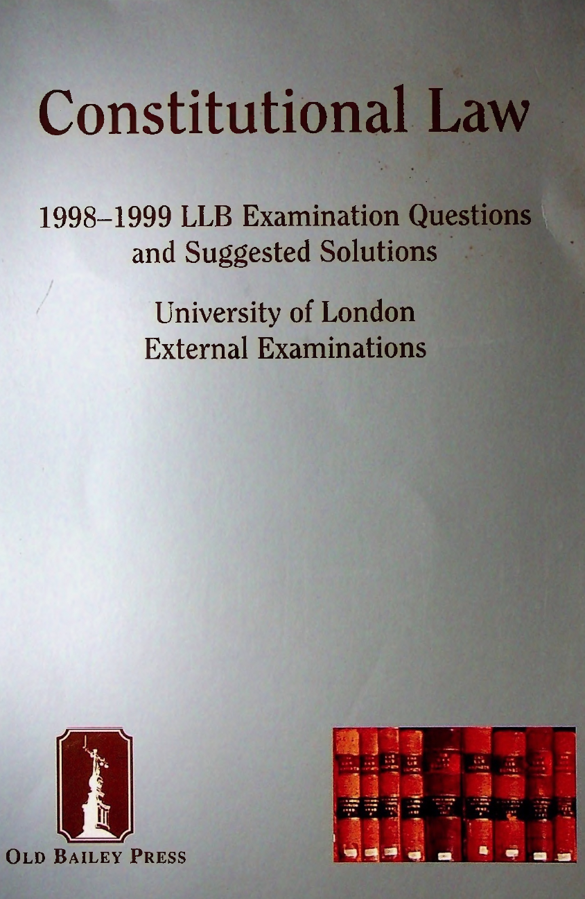 Constitutional Law Old Bailey Press