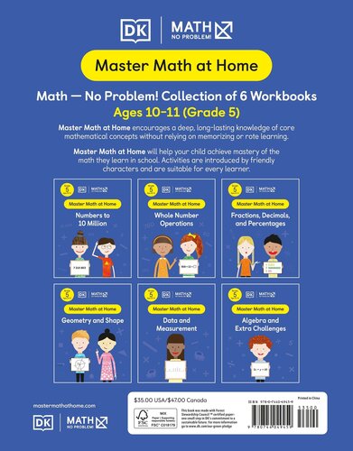 Math No Problem Collection Of 6 Workbooks Grade 5 Ages 1011 Math No Problem