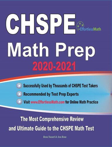 Chspe Math Prep 20202021 The Most Comprehensive Review And Ultimate Guide To The Chspe Math Test Reza Nazari Ava Ross
