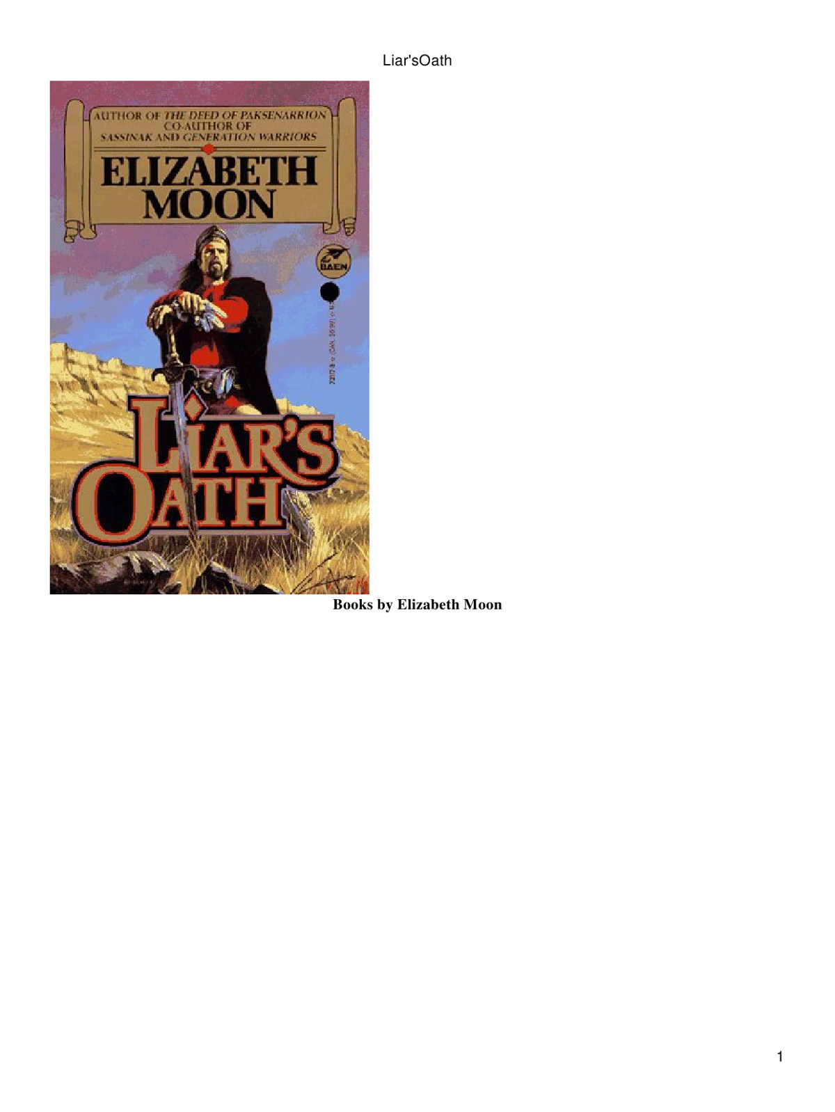 Grid 02 Liars Oath Elizabeth Moon