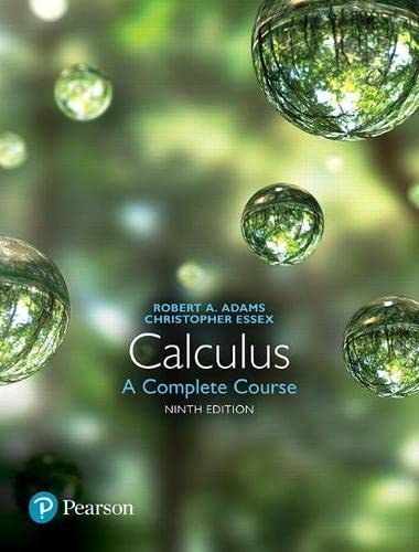 Solution Manual Calculus A Complete Course 9th Edition Robert Adams