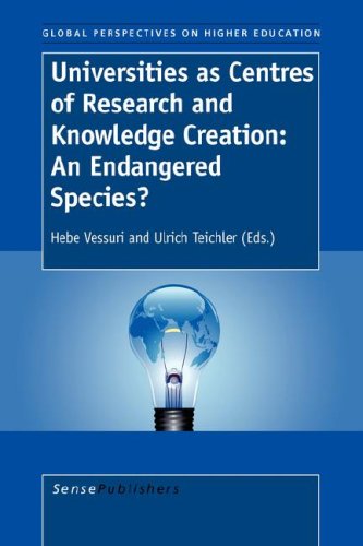 Universities As Centres Of Research And Knowledge Creation Hebe Vessuri Editor