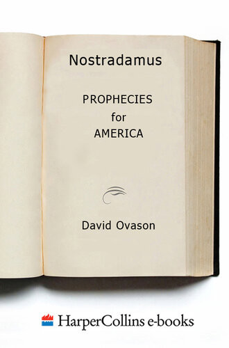 Nostradamus Prophecies For America David Ovason