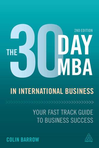 The 30 Day Mba In International Business Your Fast Track Guide To Business Success 2nd Edition Colin Barrow
