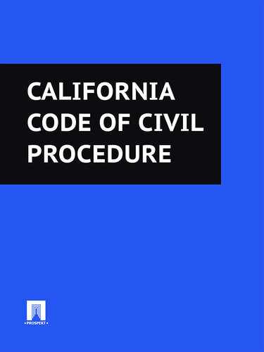 California Code Of Civil Procedure California