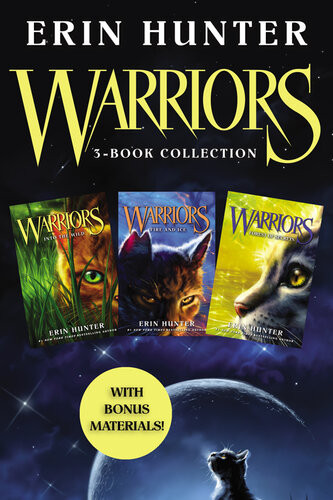 Warriors 3book Bundle With Bonus Material Into The Wild Fire And Ice Forest Of Secrets Erin Hunter