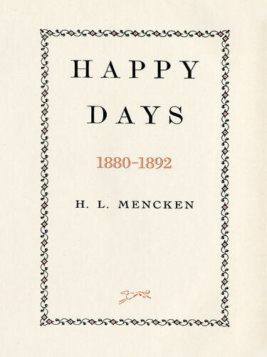 Happy Days Hl Mencken