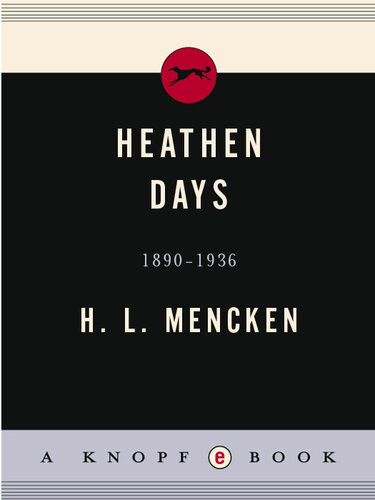 Heathen Days Hl Mencken