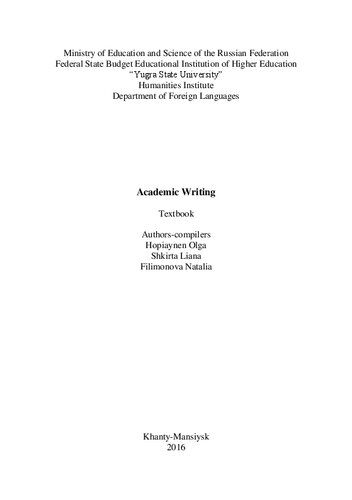 Academic Writing