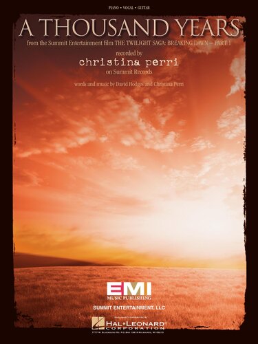 A Thousand Years Sheet Music Christina Perri