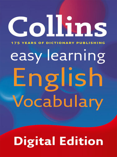 Easy Learning English Vocabulary Collins Easy Learning English Collins