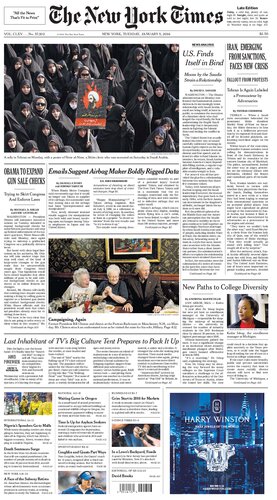 The New York Times January 5 2016