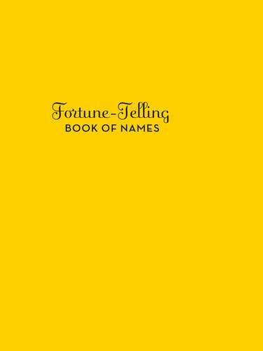 Fortunetelling Book Of Names Am Mccloud