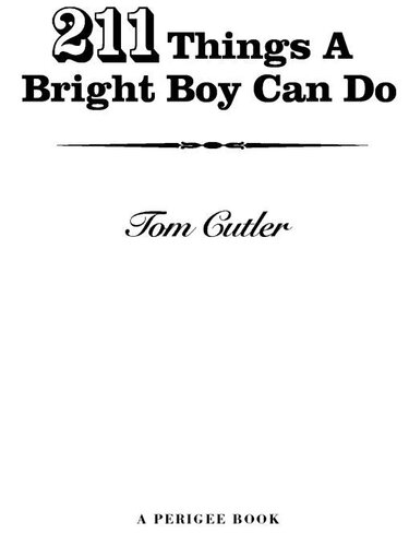 211 Things A Bright Boy Can Do Tom Cutler
