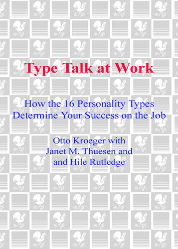 Type Talk At Work Revised Otto Kroeger Janet M Thuesen Hile Rutledge