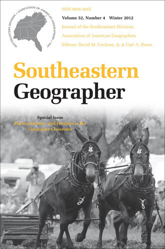Southeastern Geographer David M Cochran Jr Carl A Reese