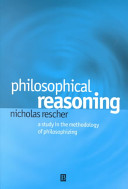 Philosophical Reasoning Nicholas Rescher