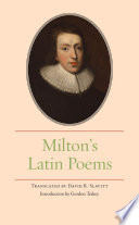 Miltons Latin Poems John Milton