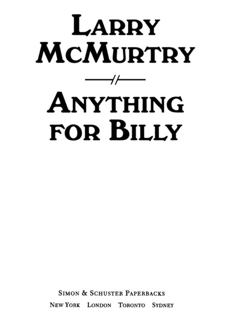 Anything For Billy Larry Mcmurtry