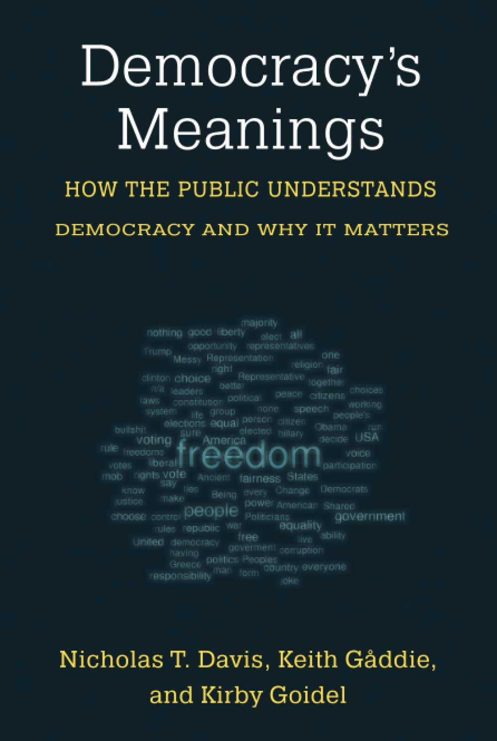 Democracys Meanings How The Public Understands Democracy And Why It Matters Nicholas T Davis