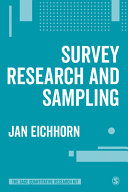 Survey Research And Sampling Jan Eichhorn
