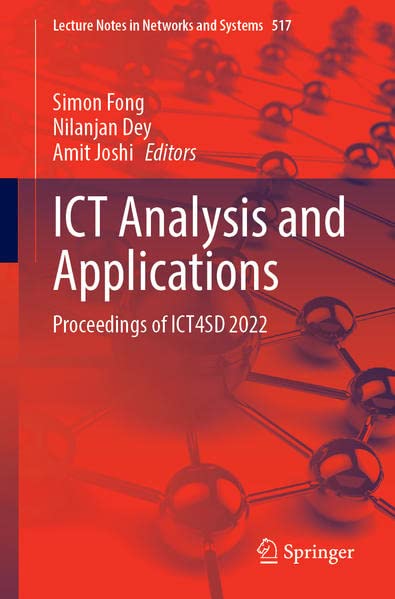 Ict Analysis And Applications Proceedings Of Ict4sd 2022 Simon Fong