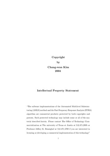 Frequency Response Computation For Complex Structures With Damping And Acoustic Fluid Kim
