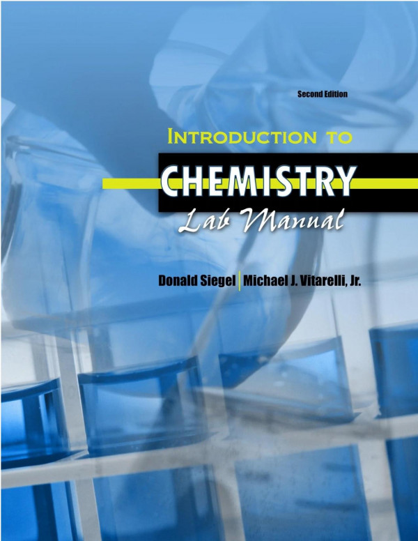 Introduction To Chemistry Lab Manual 2nd Edition Donald Siegel