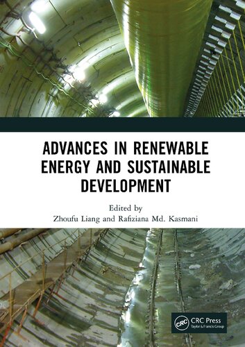 Advances In Renewable Energy And Sustainable Development Zhoufu Liang