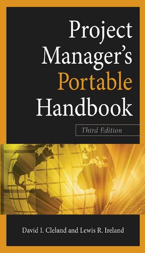 Project Managers Portable Handbook Third Edition 3rd Edition David Cleland