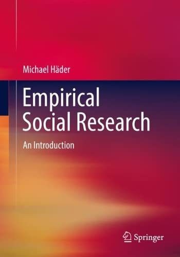 Empirical Social Research An Introduction Michael Hder