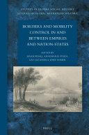 Borders And Mobility Control In And Between Empires And Nationstates Jovan Pealj