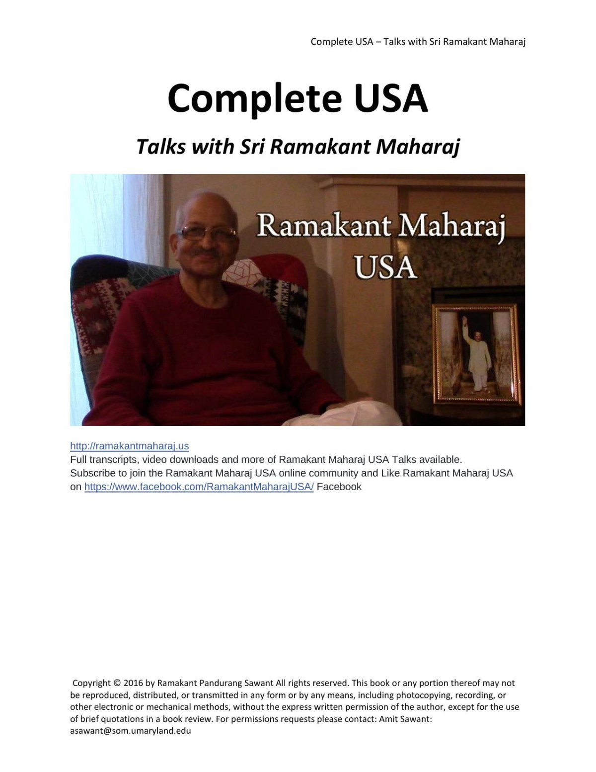Ultimate Truth Talks With Sri Ramakant Maharaj Richards John