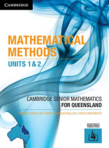 Mathematical Methods Units 12 For Queensland 1st Edition Michael Evans
