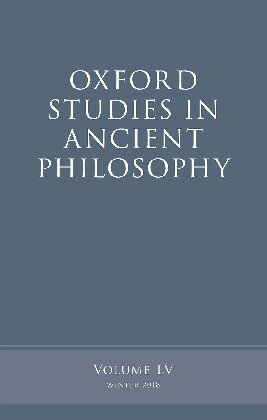 Oxford Studies In Ancient Philosophy Volume Lv Victor Caston