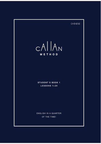 Callan Method Students Book 1 Chinese 2005th Edition Robin Callan